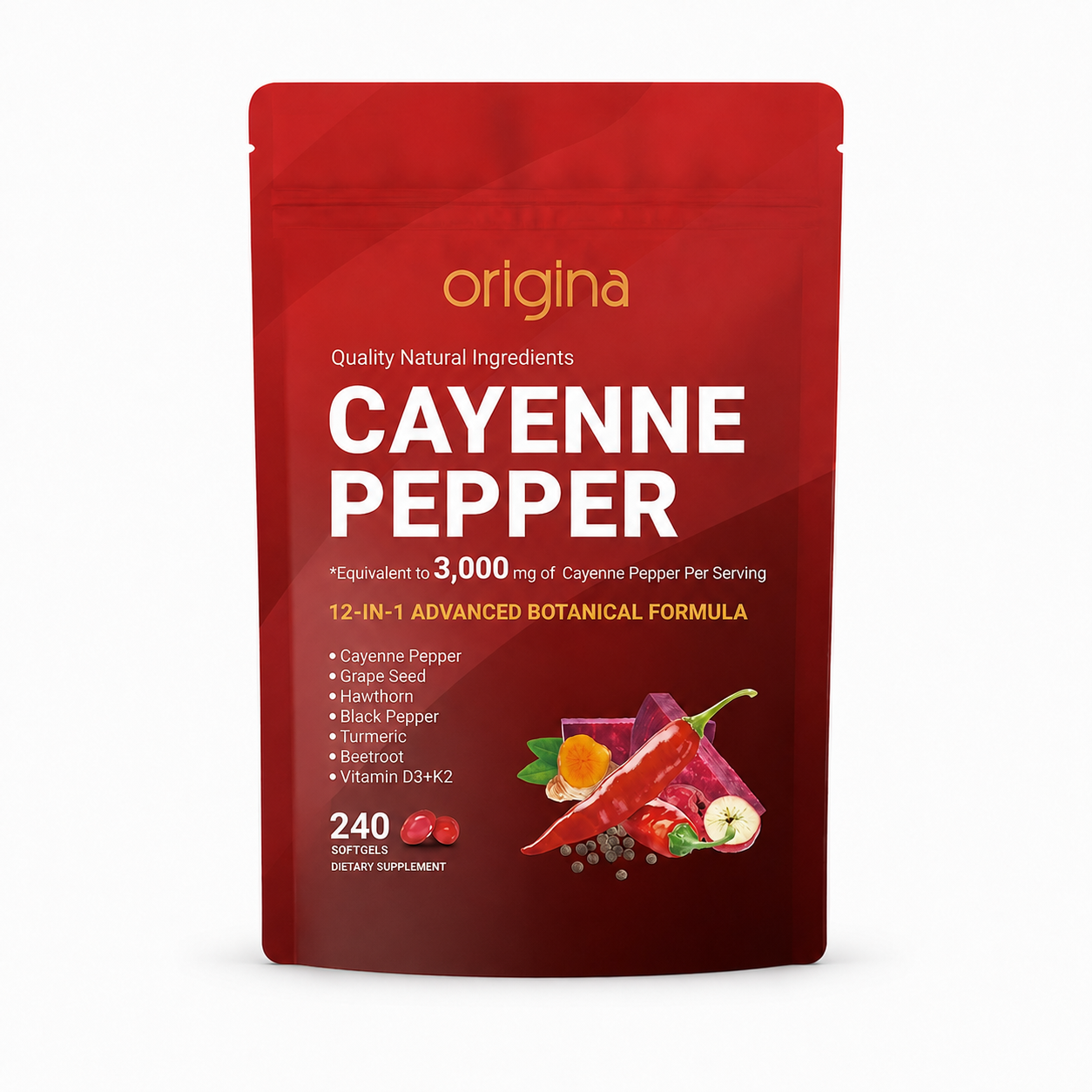 Origina Cayenne Pepper - עוצמת פלפל הקאיין