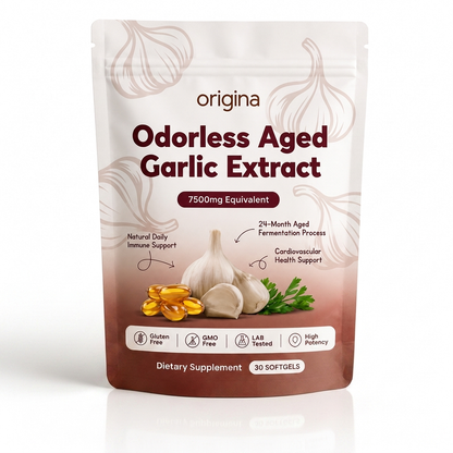 עוצמת השום המיושן - Origina Odorless Aged Garlic Extract